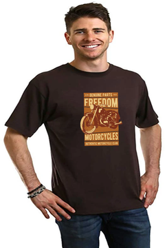 Freedom Motorcycles Men's Bamboo Viscose/Organic Cotton Short Sleeve Graphic T-Shirt