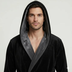 Men’s Robe with Hood – Ultra-Soft Plush Comfort for Everyday Use