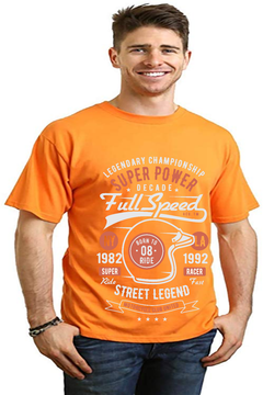 Full Speed Super Men's Bamboo Viscose/Organic Cotton Short Sleeve Graphic T-Shirt