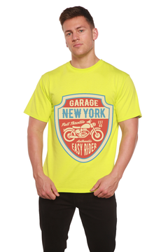 Garage New York Men's Bamboo Viscose/Organic Cotton Short Sleeve Graphic T-Shirt