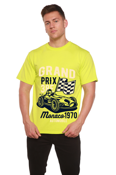 Grand Prix Men's Bamboo Viscose/Organic Cotton Short Sleeve Graphic T-Shirt