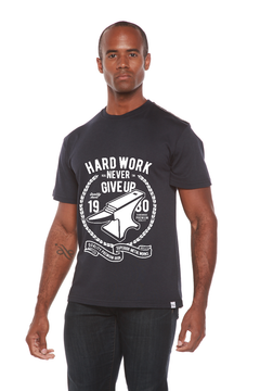 Hard Work Anvil Men's Bamboo Viscose/Organic Cotton Short Sleeve Graphic T-Shirt