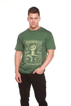 Hard Worker Men's Bamboo Viscose/Organic Cotton Short Sleeve Graphic T-Shirt