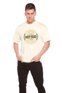 HOT ROO Men's Bamboo Viscose/Organic Cotton Short Sleeve Graphic T-Shirt