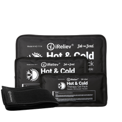 Premium Reusable Hot and Cold Therapy Gel Pack with Securement Straps