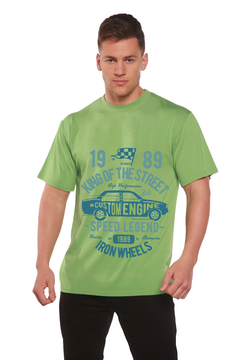King Of The Street Men's Bamboo Viscose/Organic Cotton Short Sleeve Graphic T-Shirt