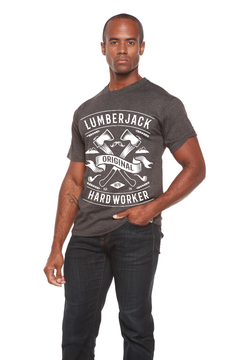 LumberJack Men's Bamboo Viscose/Organic Cotton Short Sleeve Graphic T-Shirt