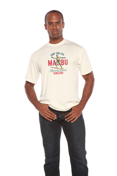 MALIBU Men's Bamboo Viscose/Organic Cotton Short Sleeve Graphic T-Shirt