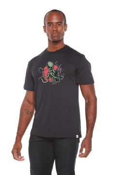 Octopus Men's Bamboo Viscose/Organic Cotton Short Sleeve Graphic T-Shirt