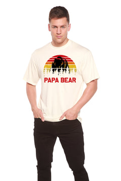 Papa Bear Men's Bamboo Viscose/Organic Cotton Short Sleeve Graphic T-Shirt