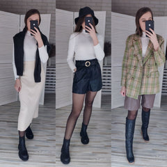 Pullover Ribbed Knitted Sweater Autumn Winter Clothes Women 2021 High Neck Long Sleeve