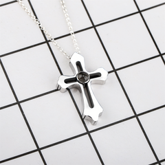 Personalized Custom Photo Name Cross Style Projection Necklace Pendant Necklaces