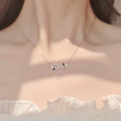 Personalized Infinity Symbol Projection Necklace For Women Customize Name Photo Pendant