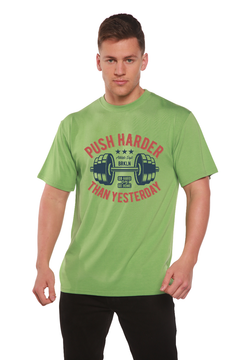Push Harder Men's Bamboo Viscose/Organic Cotton Short Sleeve Graphic T-Shirt