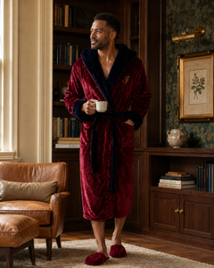 Men’s Robe with Hood – Ultra-Soft Plush Comfort for Everyday Use