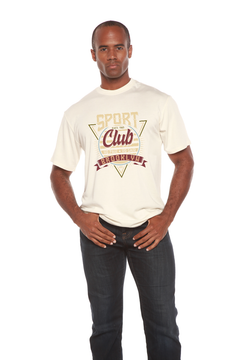 Sport Club Men's Bamboo Viscose/Organic Cotton Short Sleeve Graphic T-Shirt