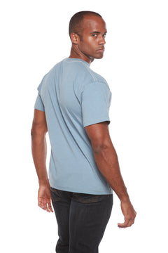 Men's Bamboo Viscose/Organic Cotton Short Sleeve Contrast Stitch T-Shirt